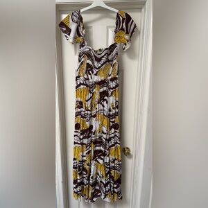 NWT Anthropologie Safari Maxi Dress, XL